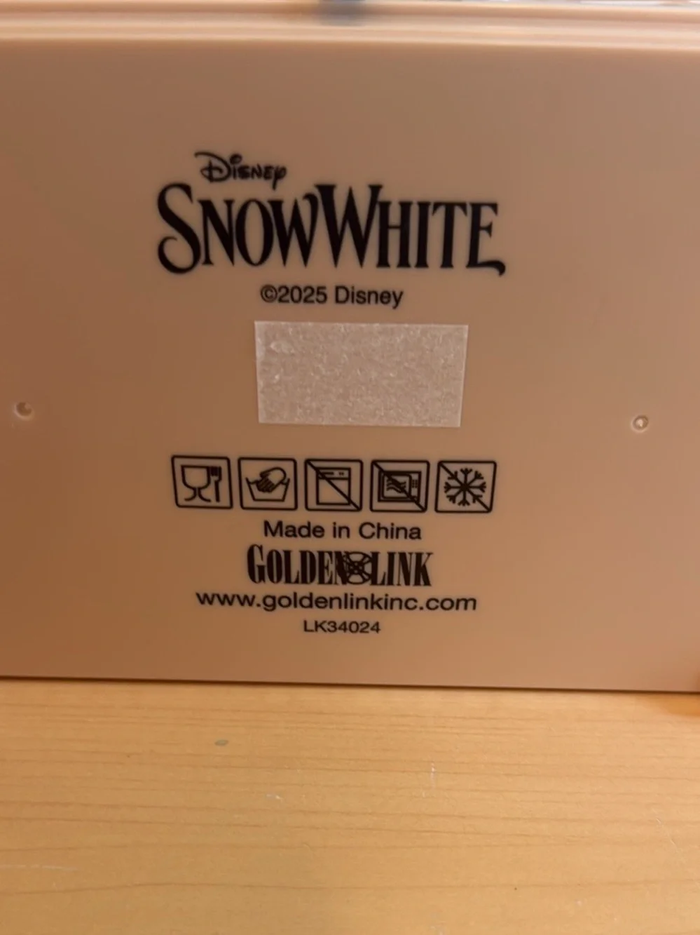 Disney Snow White Movie Heart Box Popcorn Bucket Golden Link